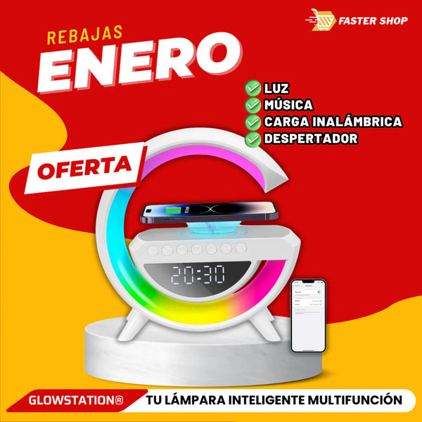 💡 GlowStation®: Ilumina tu mundo, carga tus dispositivos y despierta con estilo - PAGO CONTRA ENTREGA